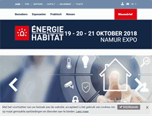 Tablet Screenshot of energie-habitat.be